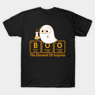 Boo Element of Surprise – Cute Chemistry Halloween Ghost T-Shirt