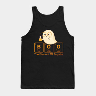 Boo Element of Surprise – Cute Halloween Chemistry Pun Tank Top