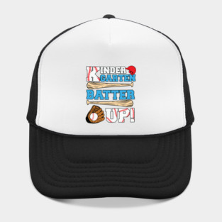Kindergarten Batter Up Baseball Design Hat