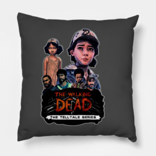 Telltale the walking dead game - Lee and Clem Pillow