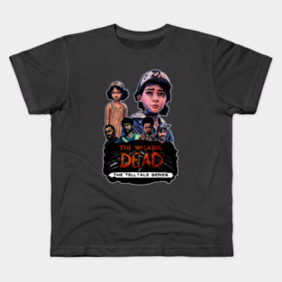 Telltale the walking dead game - Lee and Clem Kids T-Shirt