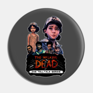 Telltale the walking dead game - Lee and Clem Pin