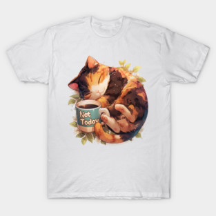 sleep cat - not today T-Shirt