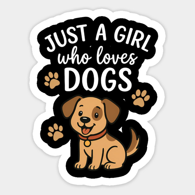 Just A Mom Who Loves Dogs Sticker by Nina's Store 1