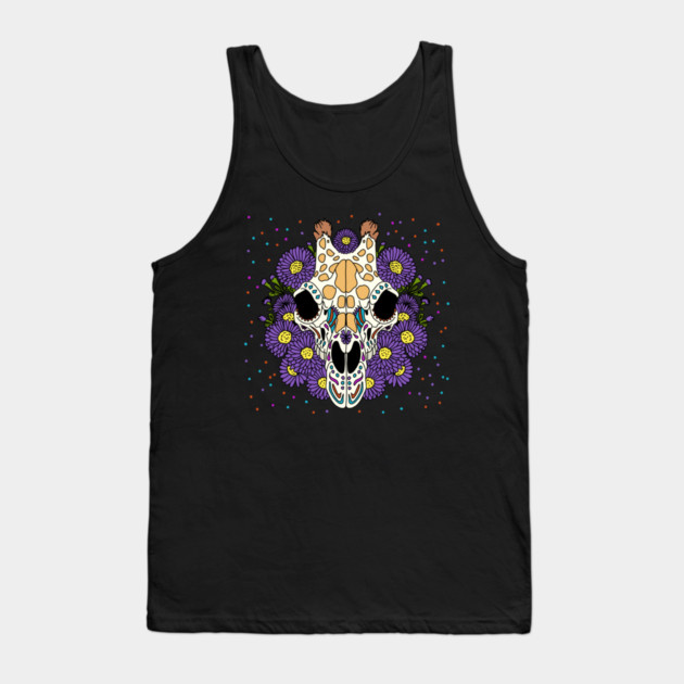 September's Aster & Giraffe Skull Tank Top by H. R. Sinclair