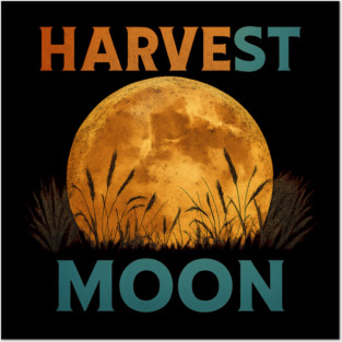 Vintage Harvest Moon Fall Shirt Posters and Art
