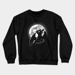 Moonlight Night Dragon Crewneck Sweatshirt