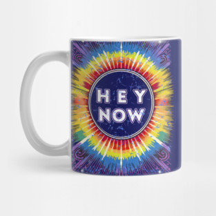 Hey Now Deadhead tie dye Rainbow Mug