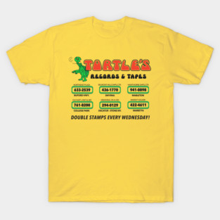Turtle's Records and Tapes - Retro Defunct Atlanta Music Stores T-Shirt