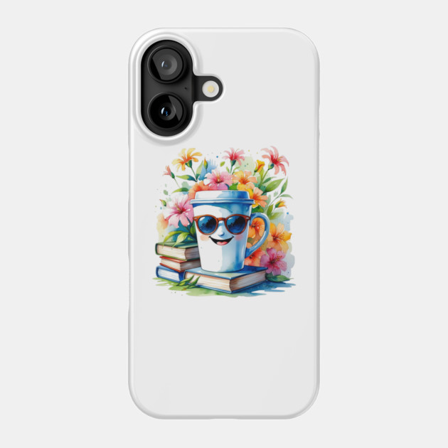 Books Coffee Funny Flower Cup Club Phone Case by SR8891