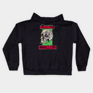 Chin up? Toxic positivity Skull- vintage style Kids Hoodie