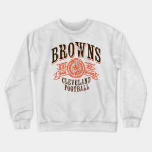 Browns Vintage Football Crewneck Sweatshirt