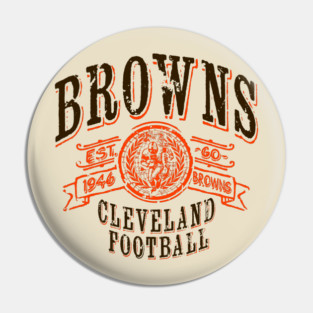 Browns Vintage Football Pin