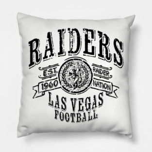 Raiders Vintage Football Pillow