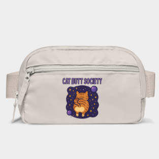 Cat Butt Society – Cute Space Cat Butt Cartoon T-Shirt Bag