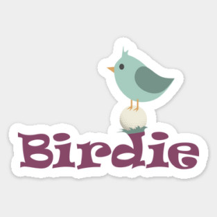 Golf Birdie Sticker
