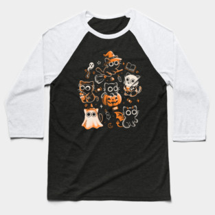 Spooky Kittens Baseball T-Shirt