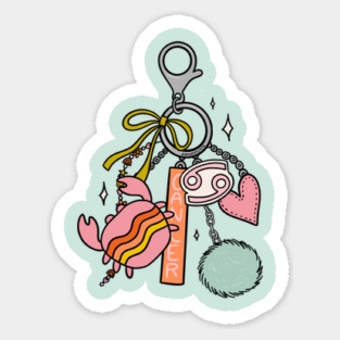 Cancer Zodiac Charm Sticker