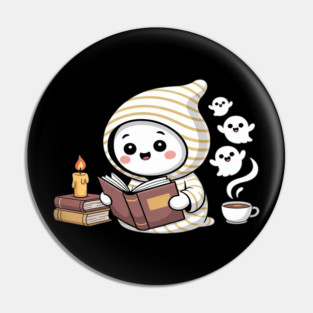 Occult Cat Candlelight Reading Pin