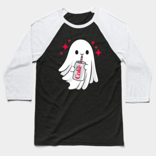Halloween Cute Diet Coke Ghost Baseball T-Shirt