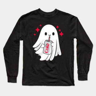 Halloween Cute Diet Coke Ghost Long Sleeve T-Shirt