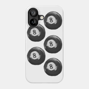 Hand Painted Magic 8 Ball Cool Girl Design Phone Case