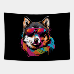 Husky Dog Tapestry