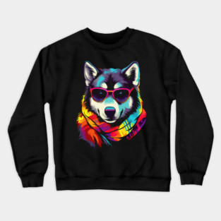Husky Dog Crewneck Sweatshirt