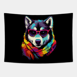 Husky Dog Tapestry