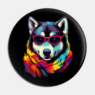Husky Dog Pin