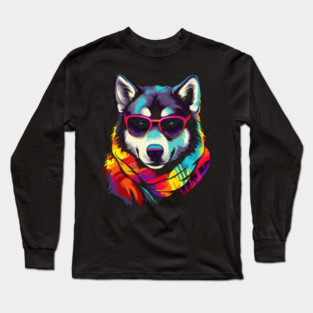 Husky Dog Long Sleeve T-Shirt