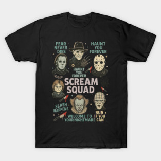 Halloween neon horror movie T-Shirt