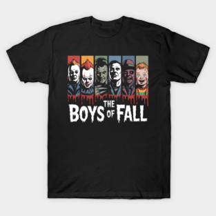 The Boys of Fall Horror Movie Icons Halloween T-Shirt