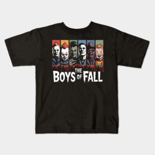 The Boys of Fall Horror Movie Icons Halloween Kids T-Shirt