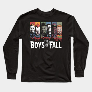 The Boys of Fall Horror Movie Icons Halloween Long Sleeve T-Shirt
