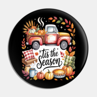 Tis the Season Fall Football Pin