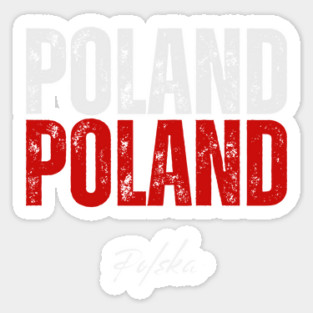 Poland flag, polish flag Sticker
