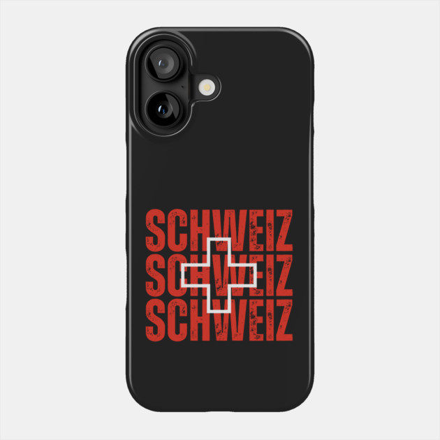 Switzerland flag, swiss flag Phone Case by eka123