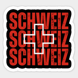 Switzerland flag, swiss flag Sticker