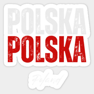 Poland flag, polish flag Sticker