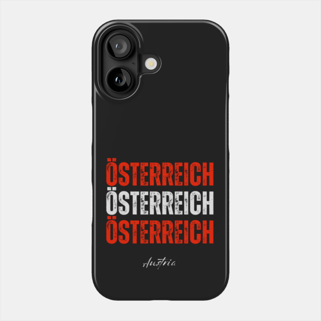 Austria flag, austrian flag Phone Case by eka123