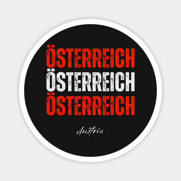 Austria flag, austrian flag Magnet by eka123