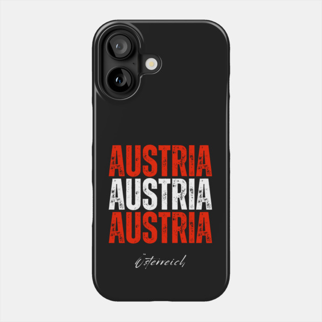 Austria flag, austrian flag Phone Case by eka123