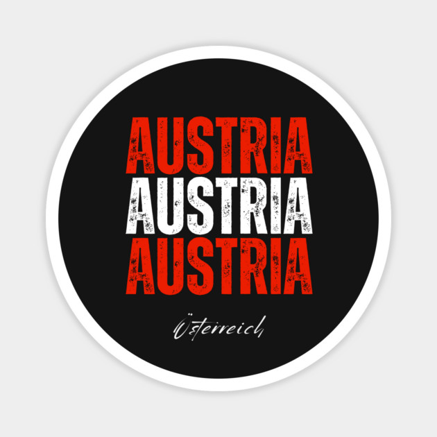 Austria flag, austrian flag Magnet by eka123