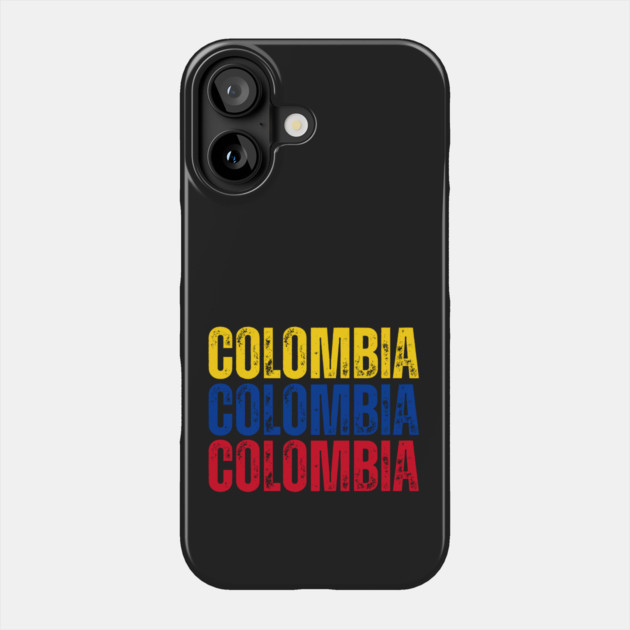 Colombia flag, colombian flag Phone Case by eka123
