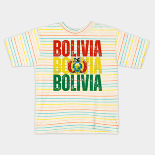 Bolivia flag, bolivian flag Kids T-Shirt