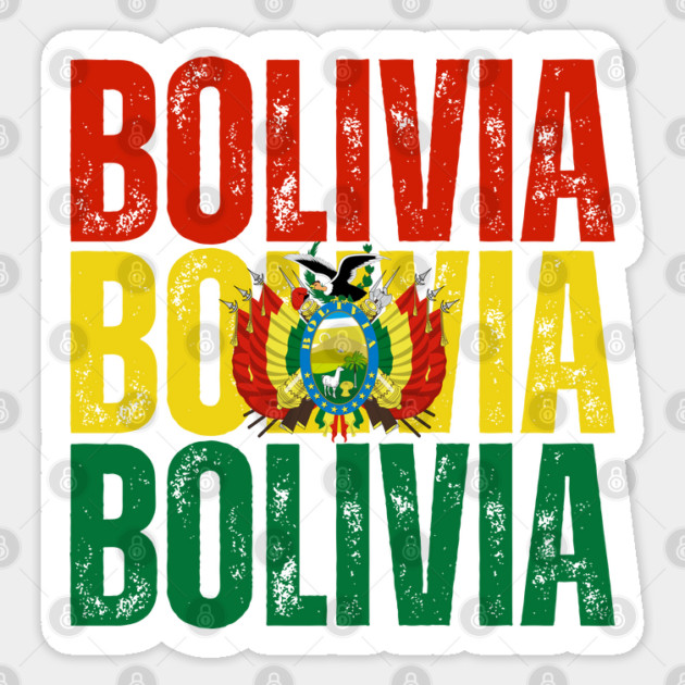 Bolivia flag, bolivian flag Sticker by eka123