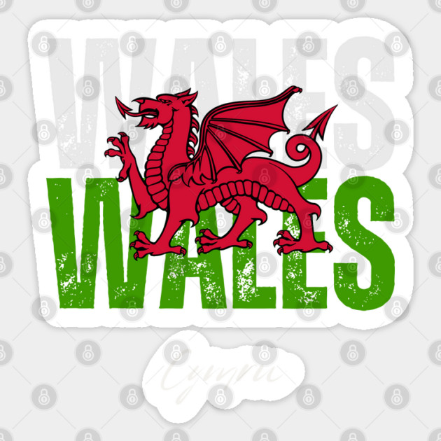 Wales flag, Welsh flag Sticker by eka123