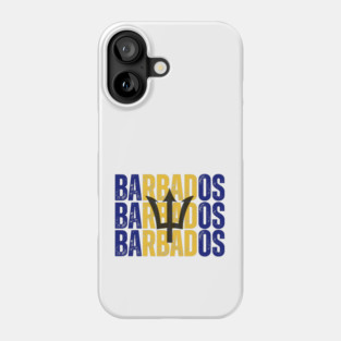 Barbados flag, barbadian flag Phone Case
