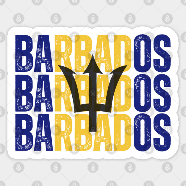 Barbados flag, barbadian flag Sticker by eka123
